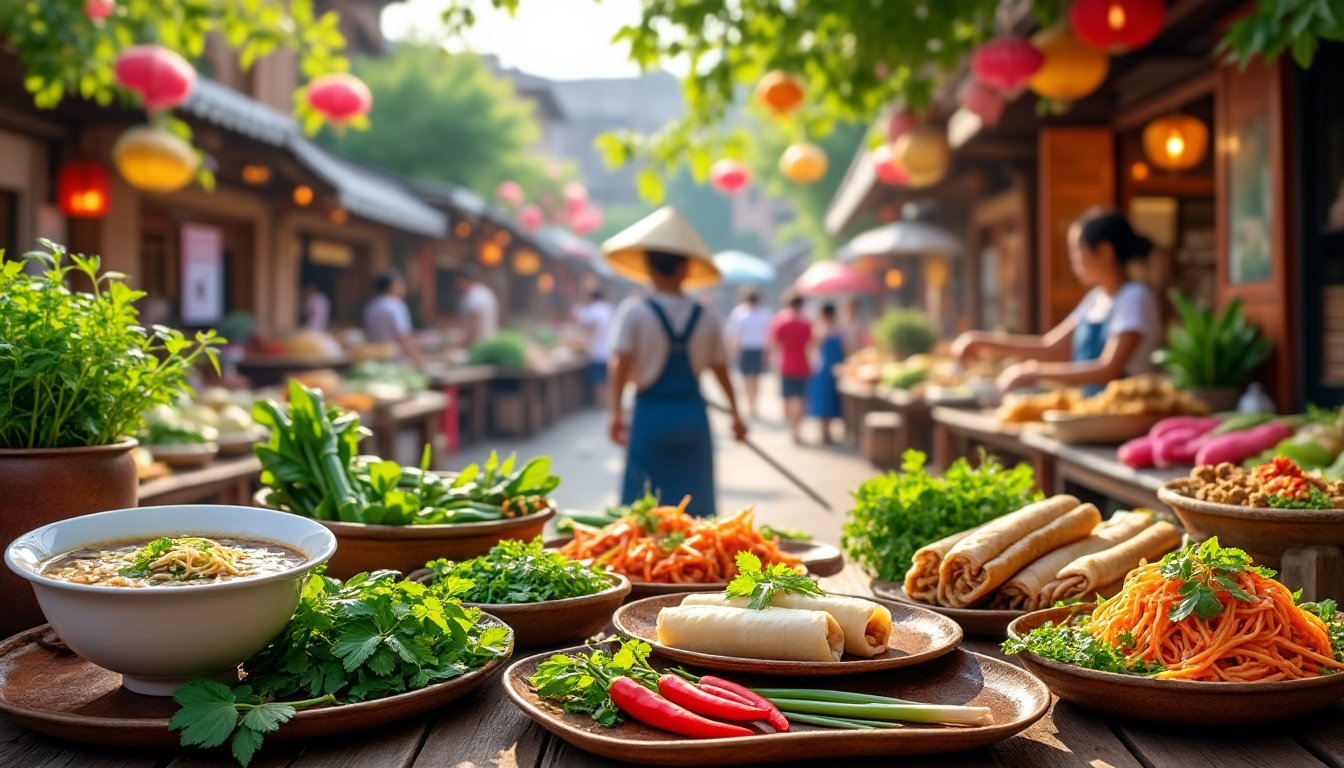 découvrez les délices de la cuisine vietnamienne lors d'un voyage culinaire inoubliable. plongez dans un univers d'arômes et de saveurs asiatiques qui éveille les sens. explorez les plats emblématiques, les marchés colorés et apprenez les secrets des recettes traditionnelles qui font du vietnam une véritable destination gourmande.