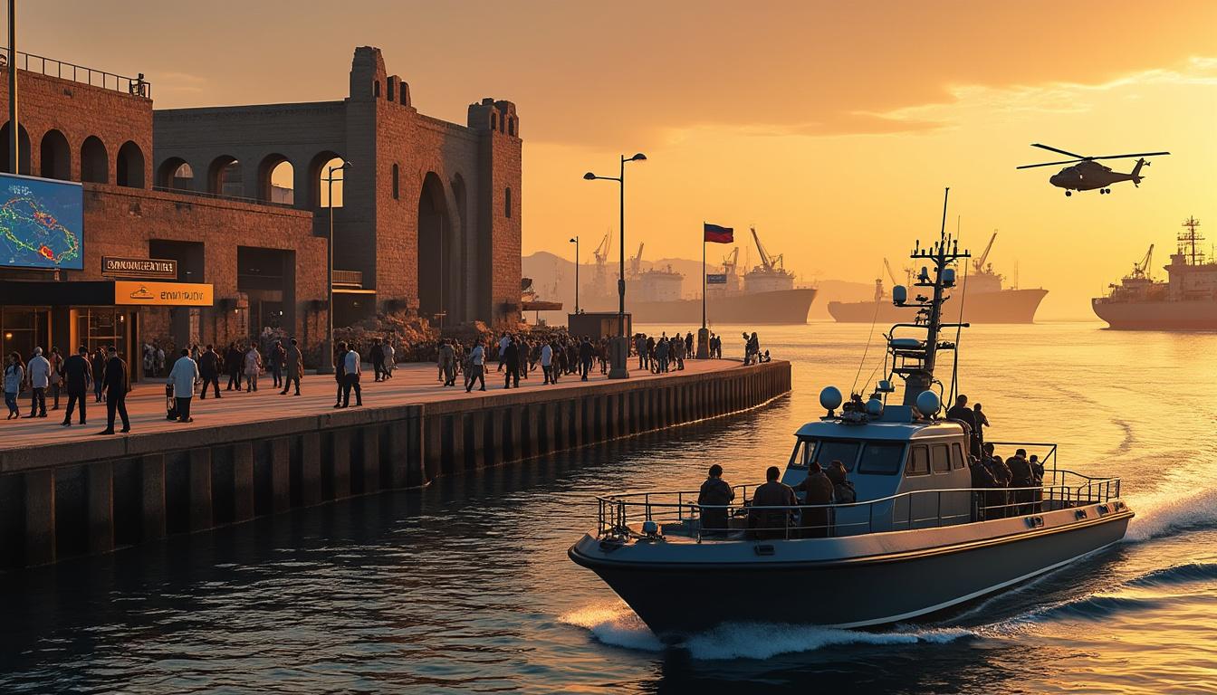 suivez le déploiement de 20 000 marins dans le golfe persique face au conflit au moyen-orient, tandis que 18 000 croisiéristes restent bloqués, au cœur d'une situation tendue.