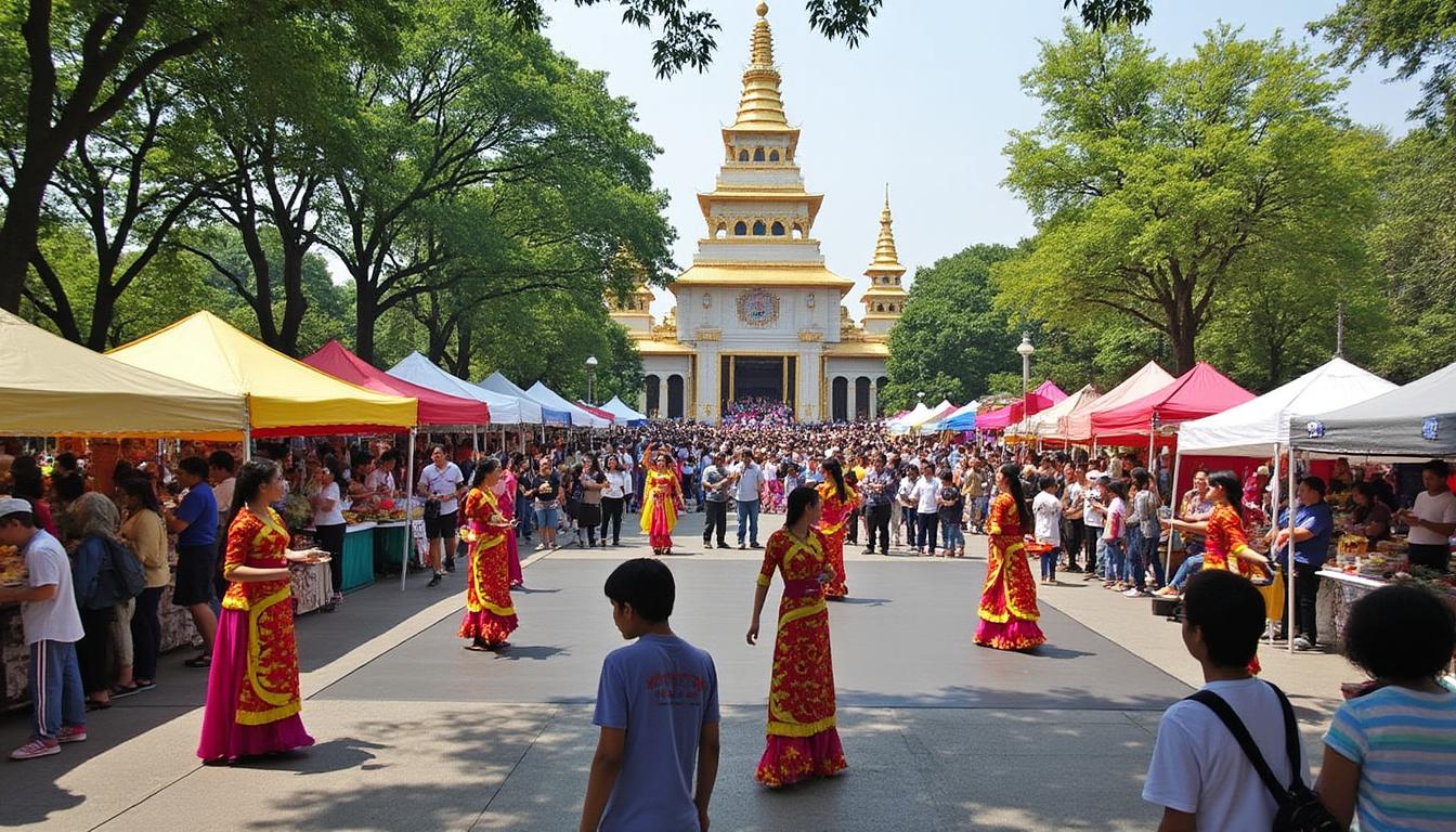 plongez au cœur du festival des cultures d'asie du sud-est à la grande pagode de vincennes, pour un délicieux voyage entre street-food authentique et spectacles de danse captivants.