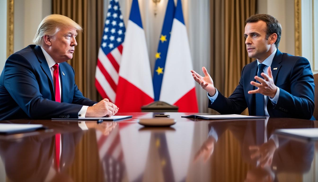 découvrez l'analyse de donald trump sur emmanuel macron, évoquant comment ce dernier se remet encore du choc d'un coup de poing reçu.