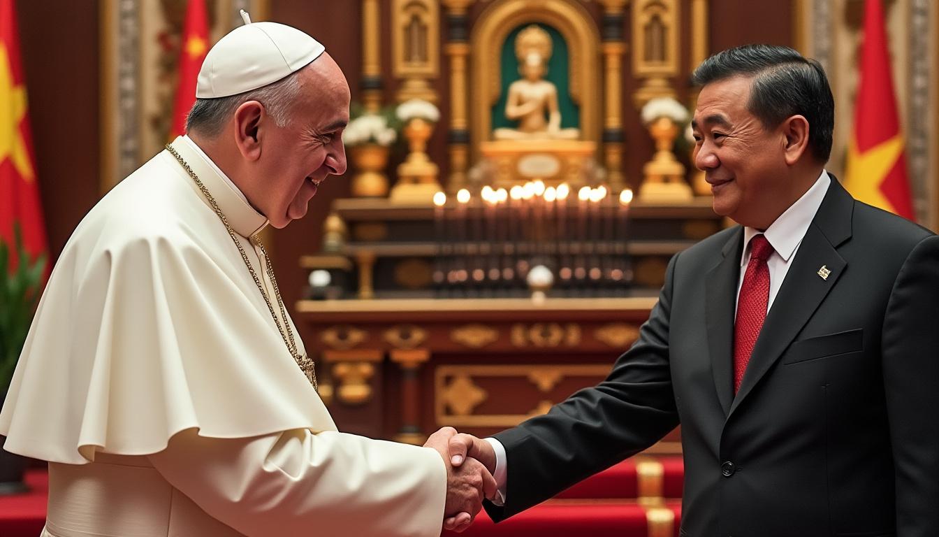 le vietnam communiste se prépare à accueillir une visite historique du pape, un événement exceptionnel marquant un tournant inédit dans les relations diplomatiques et religieuses.
