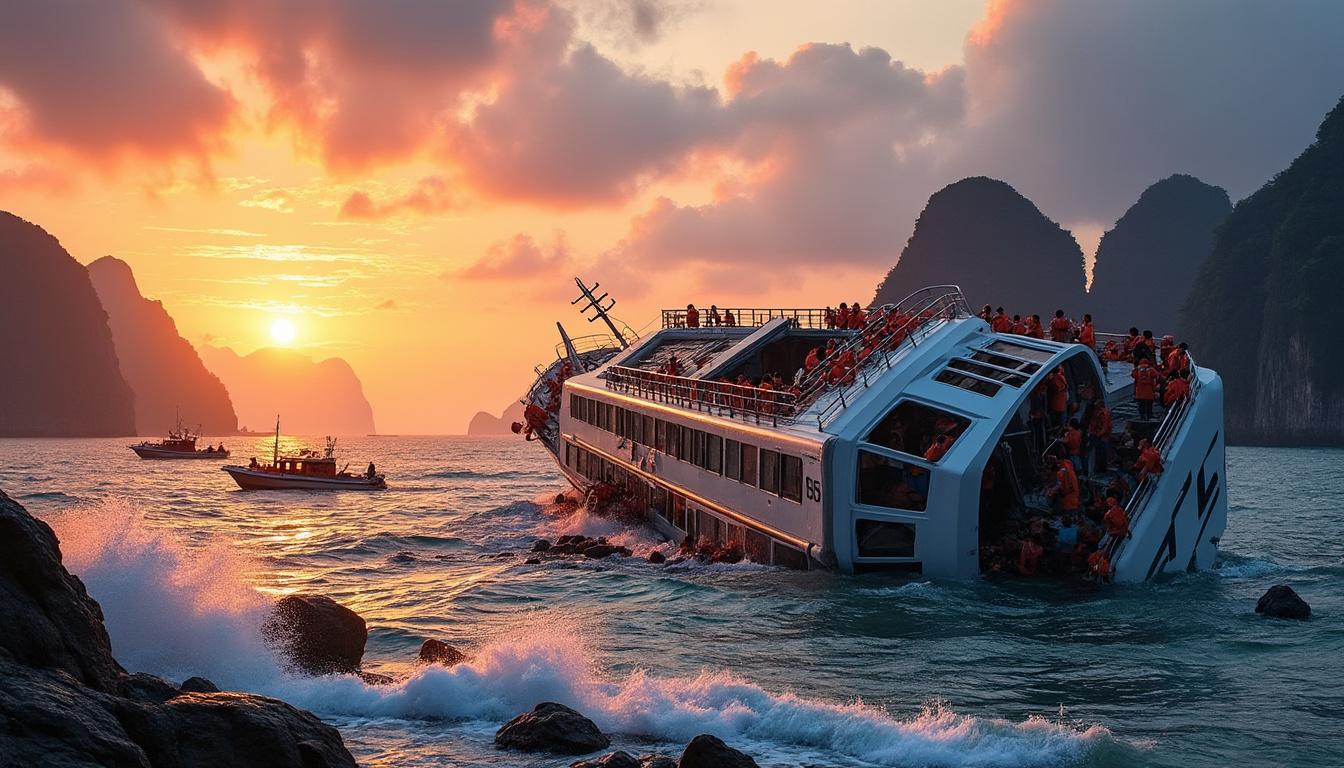 tragédie en baie d'ha long, vietnam : un naufrage a fait 37 victimes. découvrez les circonstances et les réactions face à ce drame maritime.