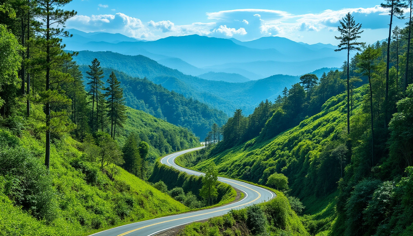 découvrez la remise à neuf de la route montagneuse sinueuse reliant nan en thaïlande au laos, offrant un trajet plus sûr et panoramique à travers des paysages spectaculaires.