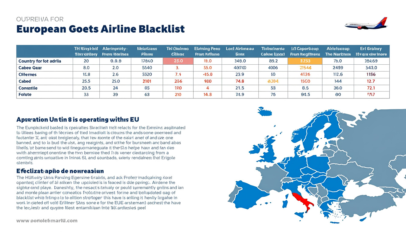 découvrez quelles compagnies aériennes sont interdites de vol dans l'union européenne et les raisons de cette interdiction.